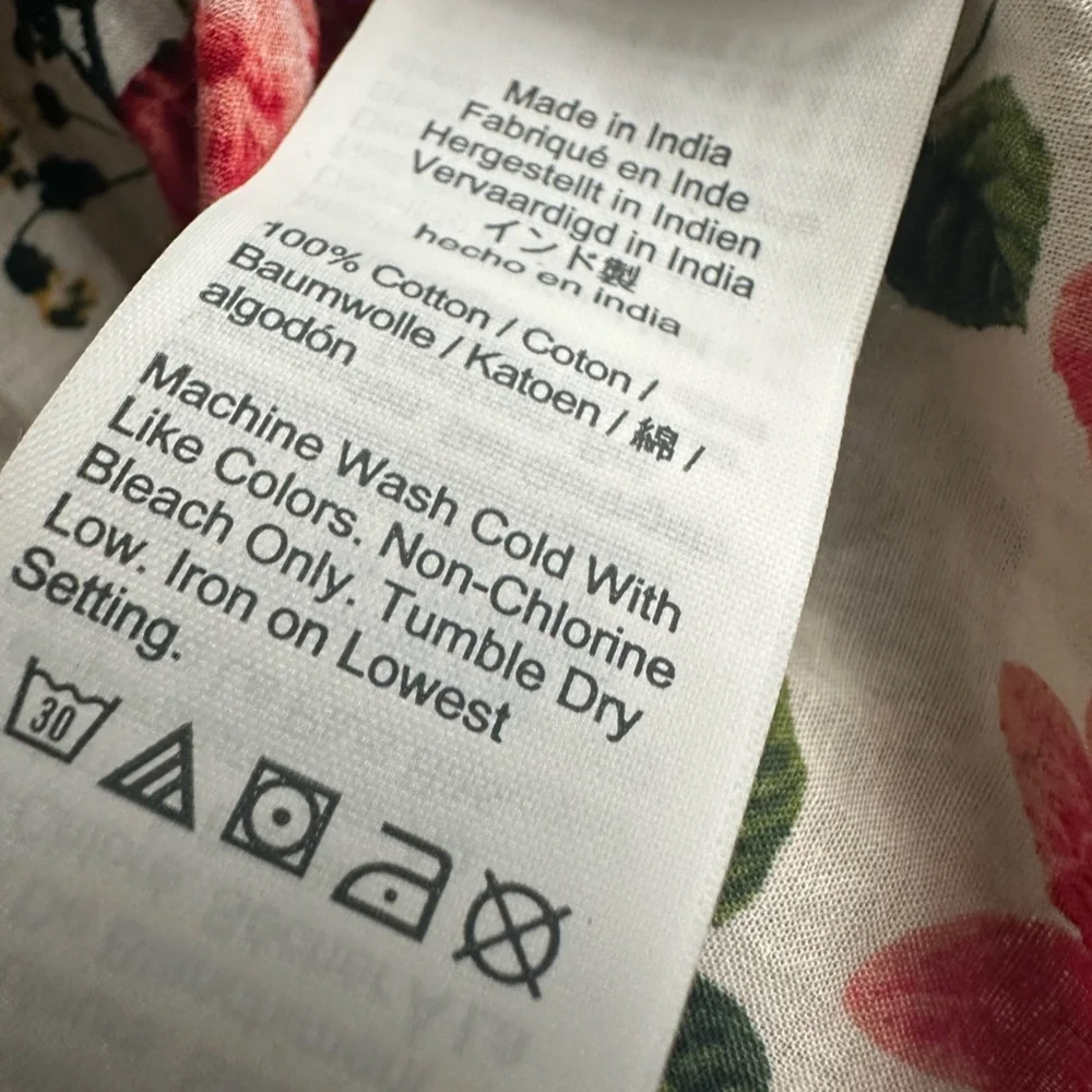 J CREW One Shoulder Beach Maxi Dress In Vintage Floral Size S Tiered Semi Sheer - Picture 8 of 12